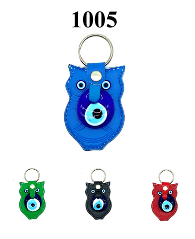 Evil Eye Leather Key chain #1005