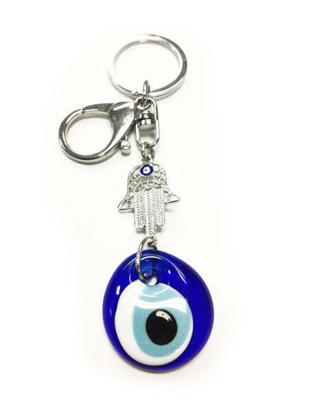 Lucky Hamsa Keychain Evil Eye Keyring #1022