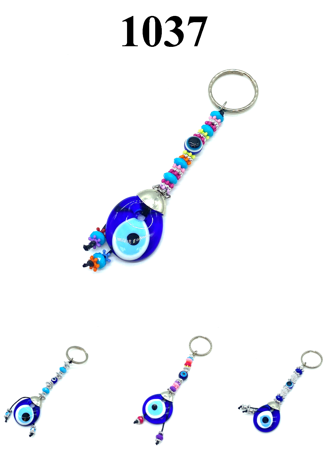 Evil Eye Protection  Bead KeyChain #1037