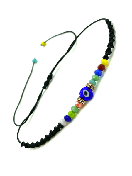 Evil Eye Small Beaded Bracelet #2608
