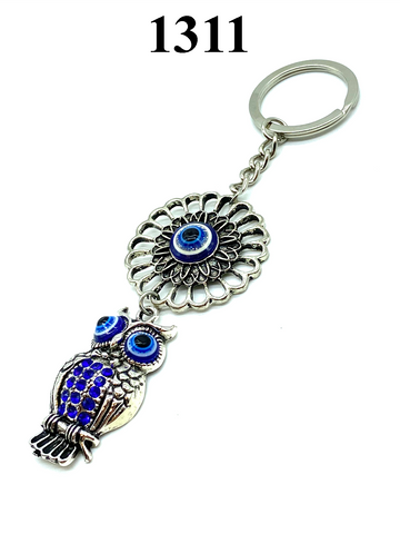 Evil Eye Owl Keychain  #1311