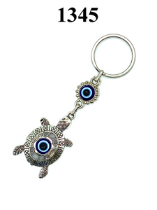 LuckyEye Silver Turtle Key Chain #1345