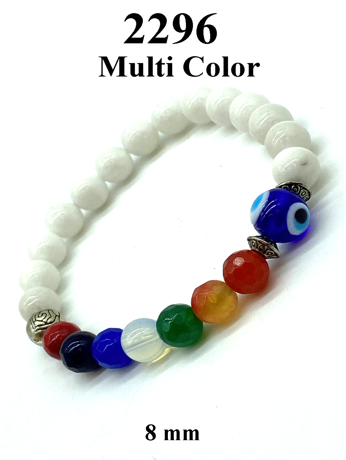 MultiColor Evil Eye Bracelet  #2296
