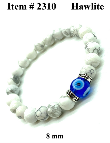 Evil Eye Hawlite Bracelet #2310