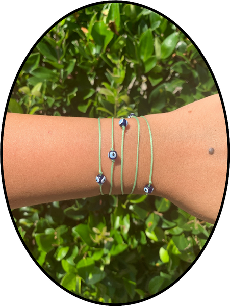 Rope Evil Eye Wrap Around Bracelet #2330