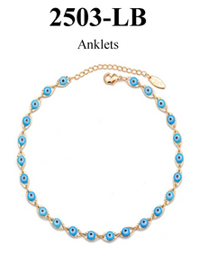 #2503 LuckyEye Gold Plated Anklet