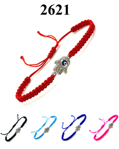 Classic Evil Eye Macrome Hamsa  Bracelet #2621