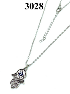 Star of David Hamsa Evil Eye Necklace #3028