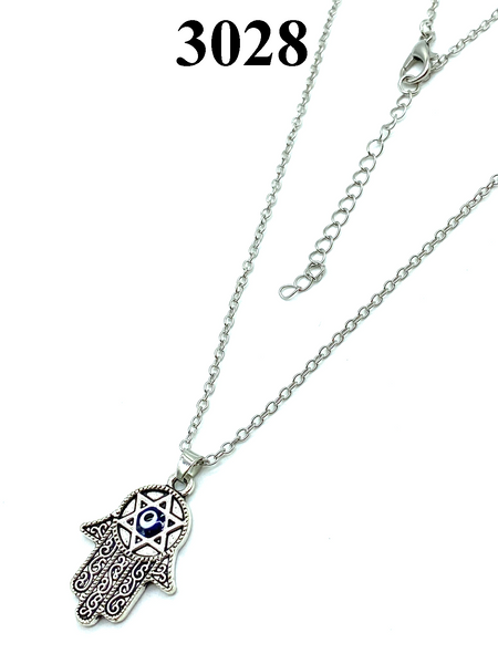 Star of David Hamsa Evil Eye Necklace #3028