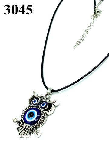 Owl Evil Eye Necklace #3045