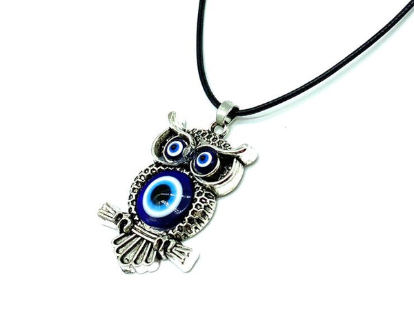 Owl Evil Eye Necklace #3045