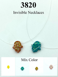 Lucky Eye  Hamsa Invisible Necklaces #3820