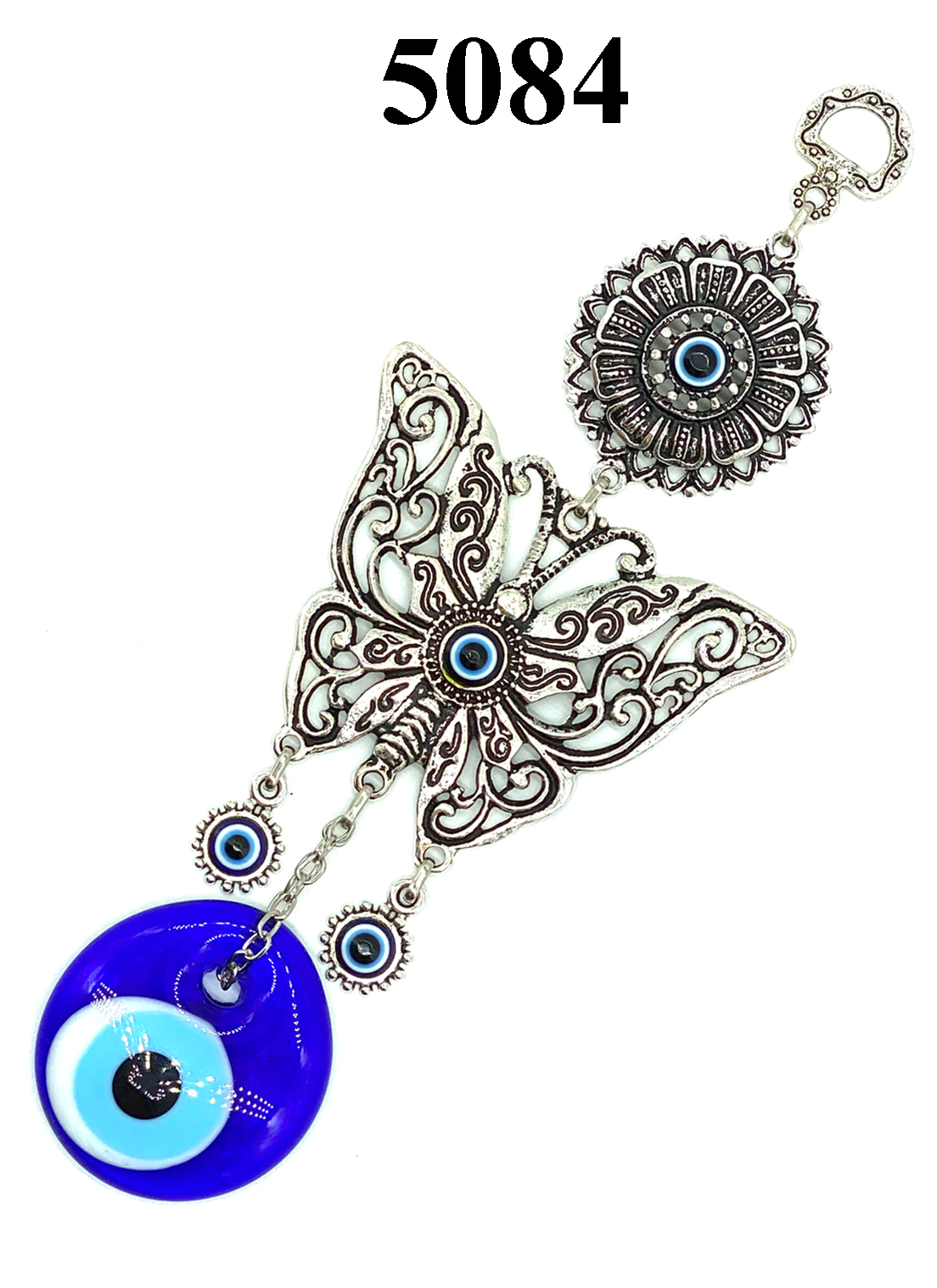 Evil Eye large butterfly a  glass eye home accessory #5084