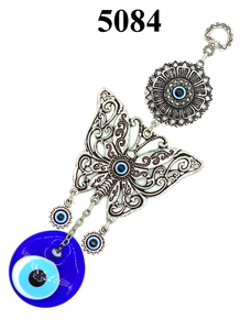 Evil Eye large butterfly a  glass eye home accessory #5084