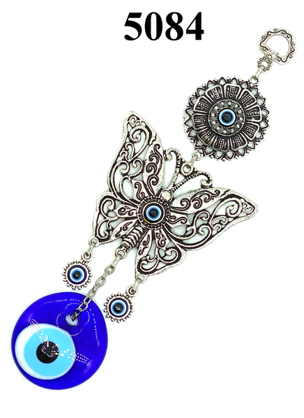 Evil Eye large butterfly a  glass eye home accessory #5084