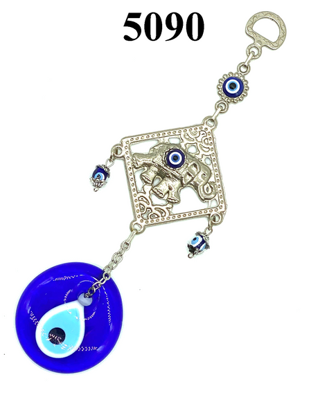 Evil Eye elephant and glass eye home accessory #5090