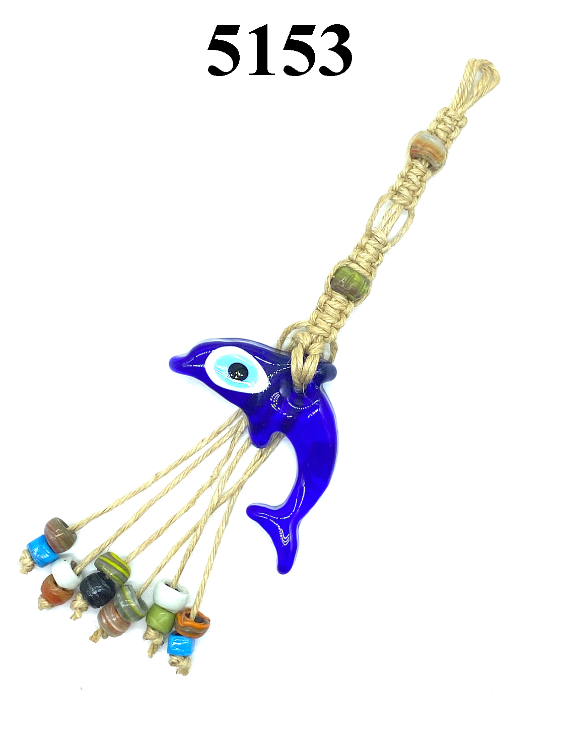 Evil eye dolphin glass wall decor  #5153