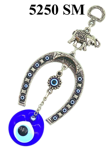 Lucky Evil Eye Horseshoe & Elephant Home Accessory #5250