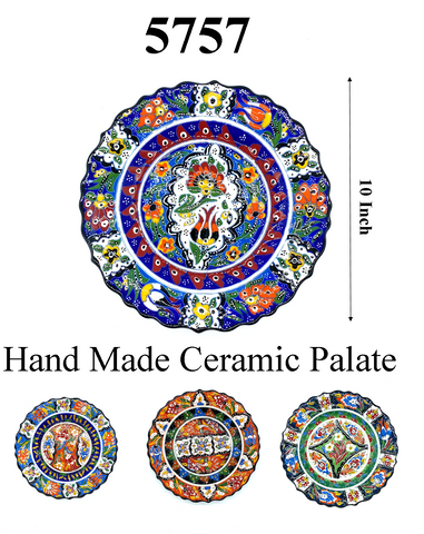 Hand Made  10 inch Plate Home Deccot  #5757