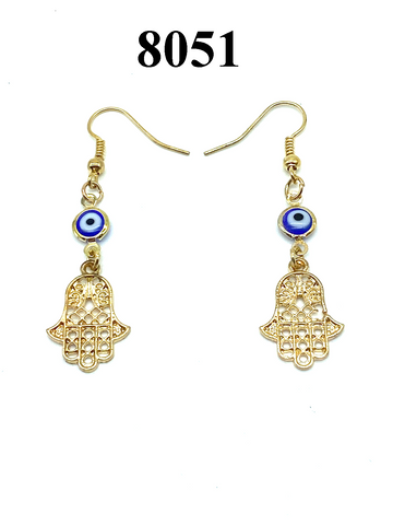 Evil Eye Hamsa Earring #8051