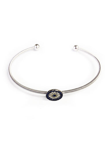 925 Sterling Silver Evil Eye Bangle #9355