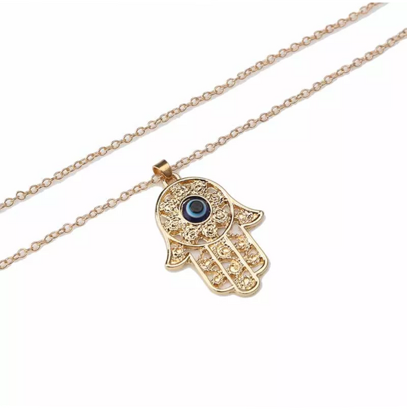 Lucky Eye Hamsa Necklaces #3029