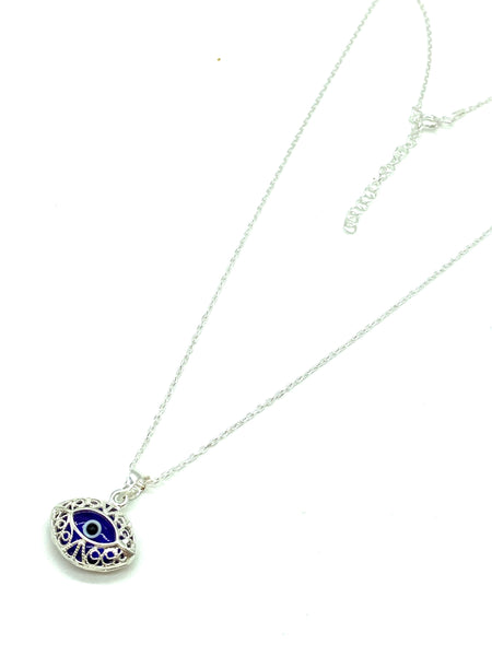 925 Evil Eye Sterling Silver Necklace #9503