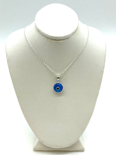 925 Evil Eye Sterling Silver Necklace #9534