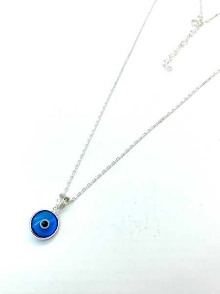 925 Evil Eye Sterling Silver Necklace #9534