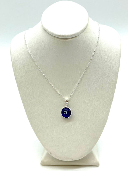 925 Evil Eye Sterling Silver Necklace #9534