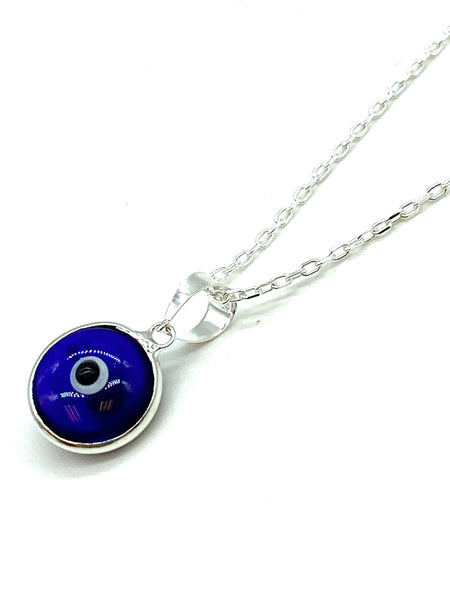 925 Evil Eye Sterling Silver Necklace #9534