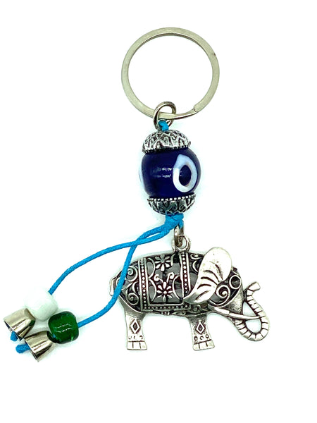 Evil Eye Elephant Key Chain  #1295