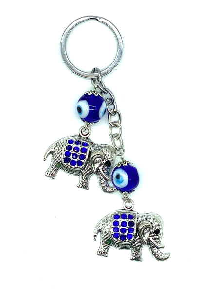 Evil Eye Elephant Key Chain  #1294