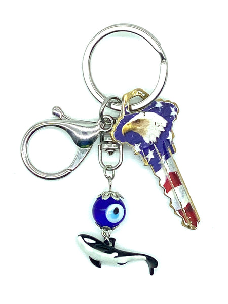 Lucky Eye Shamo KeyChain  #1330