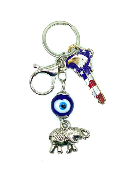 Lucky Eye Elephant KeyChain #1029