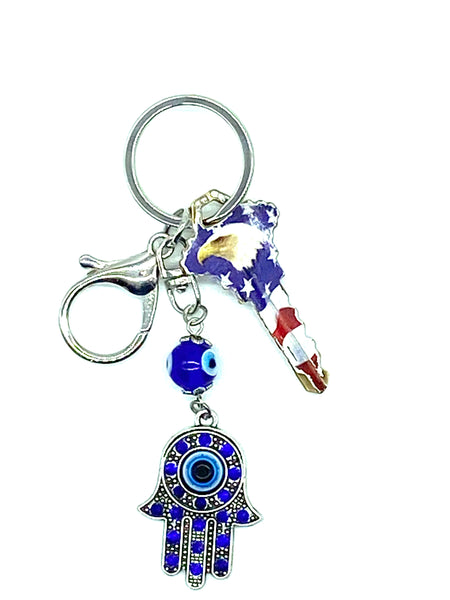 Lucky Eye Hamsa KeyChain   #1335