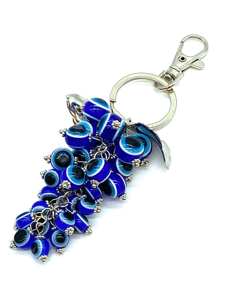 Evil Eye Glass Eye Bead Keychain   #1276