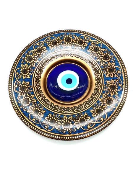 Evil Eye7 inch Copper Plate  Wall Hanging #5900