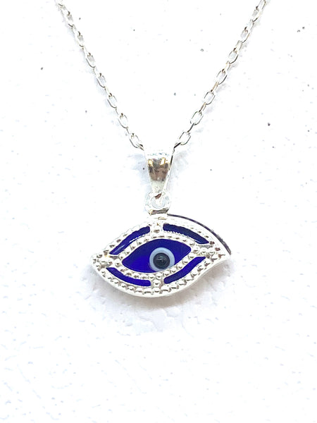 925 Evil Eye Sterling Silver Necklace #9511