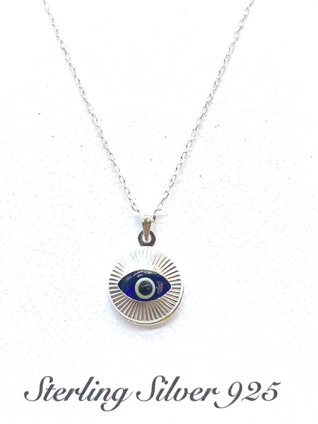 925 Evil Eye Sterling Silver Necklace #9515