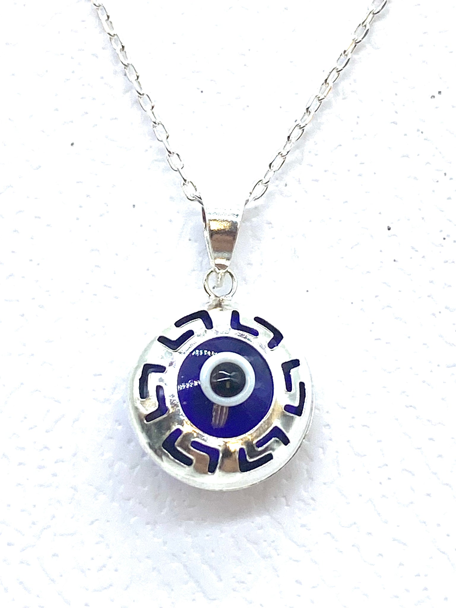 925 Evil Eye Sterling Silver Necklace #9516