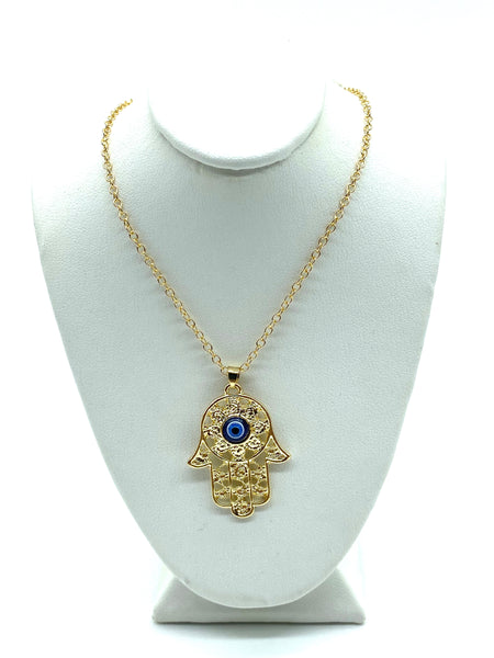 Lucky Eye Hamsa Necklaces #3029