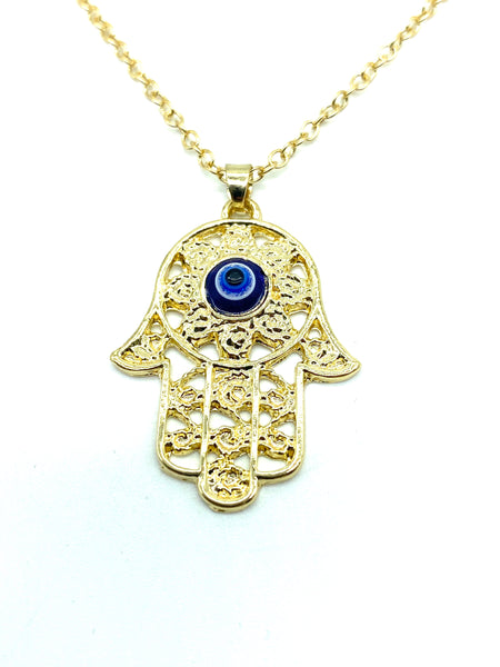 Lucky Eye Hamsa Necklaces #3029