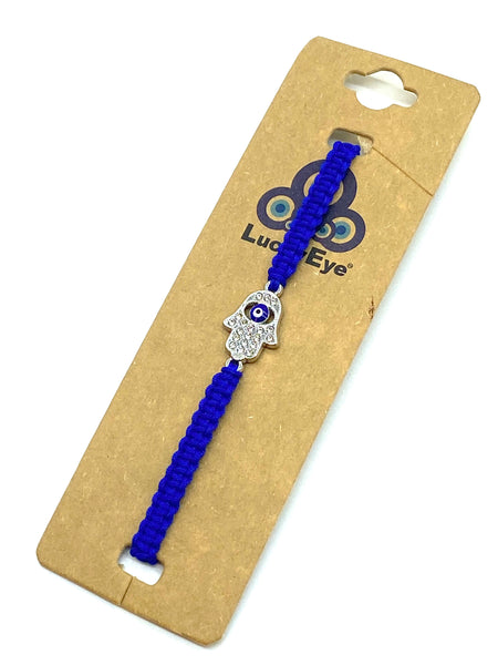 Classic Evil Eye Macrome Hamsa  Bracelet #2621