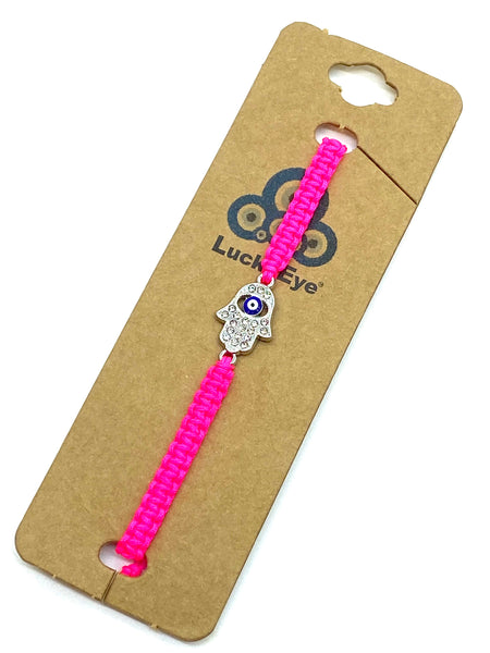 Classic Evil Eye Macrome Hamsa  Bracelet #2621