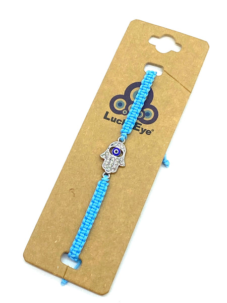 Classic Evil Eye Macrome Hamsa  Bracelet #2621