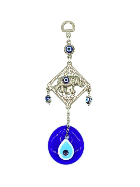 Evil Eye elephant and glass eye home accessory #5090