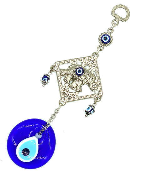 Evil Eye elephant and glass eye home accessory #5090