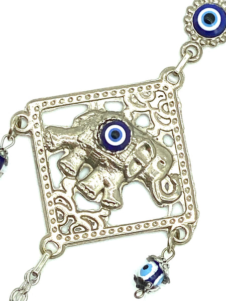 Evil Eye elephant and glass eye home accessory #5090