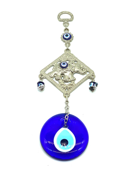 Evil Eye elephant and glass eye home accessory #5090